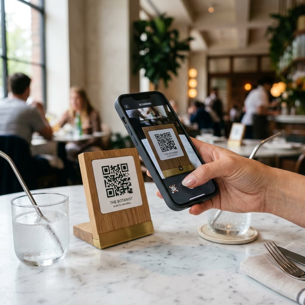 QR code table ordering